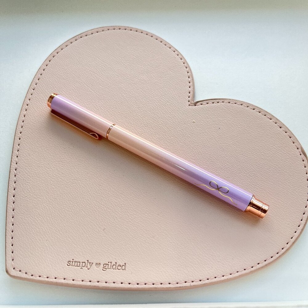 Simply Gilded Pastel Gradient Refillable Ink Pen with rose gold hardware NWOT